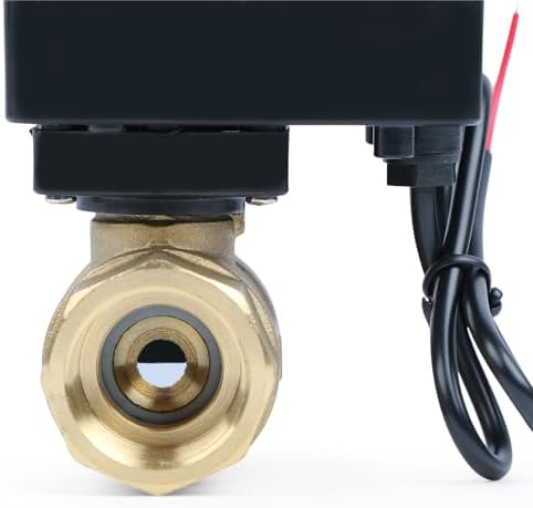 U.S. Solid Motorized Ball Valve- 3/4" Brass Ball Valve with Full Port, 9-36V AC/DC, 2 Wire Auto Return Setup, Normally Closed (N/C) - Image 5
