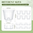 Wonderjune Self Watering Planter, 8.27'', Clear, 6 Pcs - Image 2