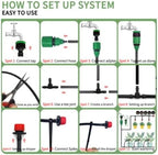 Ship Accessories 5-60M Plant Watering Set Watering Kits Adjustable Drippers for Irrigation Micro Garden Watering System Irrigation Accessories(25M30Pcs) - Image 6