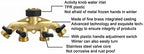 4 Way Water Splitter, Brass Ball Valve Distributor, Water Hose Manifold, for Garden Watering Agricultural Irrigation Car Washing - Image 6