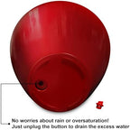 Planters, 10.2 Inch Round Self-Watering Pots, 2-Pack, Red - Image 6