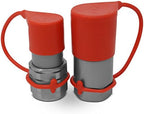 Summit Hydraulics 3/4" NPT Skid Steer Flat Face Hydraulic Quick Connect Couplers/Couplings Set w/Dust Caps - Image 3