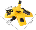 Gardening Watering System Tools 3 Arm 360 Degree Rotating Sprinkler Garden Grass Lawn Automatic Watering Nozzle Large Spraying Area Covered Watering Sprinkler - Image 2