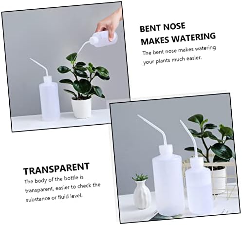20 Pcs Pointed Watering Bottle Squeeze Bottles for Liquids Watering Can Indoor Hydro Jug Water Bottle Plant Squeeze Bottles Watering Applicator Bottle Bend Mouth Safety Wash Bottle(As Shown,19.5X6X6CM - Image 5