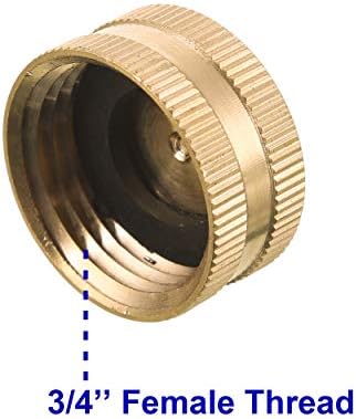 M MINGLE Garden Hose Female End Cap, Garden Hose Shut Off Valve - Image 5