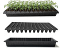 RooTrimmer 10 Pack 1020 Seed Starter Trays and 10 Pcs 72 Cell Plug Trays, Thick Durable Seedling Plastic Nursery Tray for TD538 1020 Tray Germination (10 Sets) by RooTrimmer