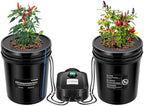 VIVOSUN DWC Hydroponics Grow System with Top Drip Kit 2 Buckets by VIVOSUN