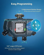 DEWENWILS Sprinkler Timer 4 Zone, with Rain Delay/Manual/AUTO Irrigation - Image 6