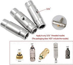 Haueeschoen 3/8" Slip-Lock Misting Nozzle Tees with for Cooling System 10/24 UNC Brass Tee Connector for High Pressure Mist(30pcs,Single Hole) - Image 4