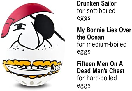 Pirate Beepegg – Egg Timer for Boiling Eggs – Musical Egg Cooker for Soft, Medium, Hard Boiled Eggs – Food Safe – Singing Floating Egg Timer – Egg Cooker for 3 Levels of Doneness - Brainstream - Image 3