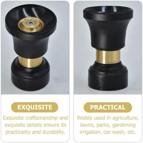 Fire Style Water Head Adjustable Garden Hose Nozzle Black - Image 5