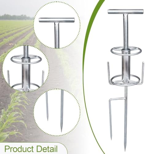 Baoblaze Garden Hose Guide Spike Garden Hose Holder Freestanding,Rack,Organizer,Heavy Duty Auxiliary Watering Hose Reel for Lawn Yard, Style B - Image 5
