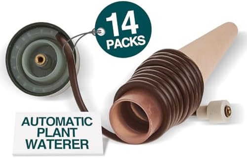 Blumat Classic Self-Watering Stakes - Prevents Overwatering and Underwatering for Healthy Growth While You are Away - Ideal for Indoor Plant Watering, 14 Pack, w/o Adapter - Image 2