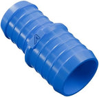 PVC Barbed Straight Pipe Reducer - Corrugated Hose Reducing Joiner & Coupling Adapter Fitting(Blue,70mm to 60mm (2 3/4" to 2 3/8")) - Image 3