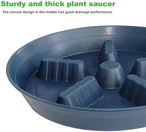 4 Pack Plant Saucer 12 inch, 8 10 14 17 inch, Plant Stand Plastic Plant Saucers for Indoors Outdoor, Heavy Duty Flower Saucers for Potted Plants, Pot Saucers for Plants, Grow Bags Saucers - Image 4