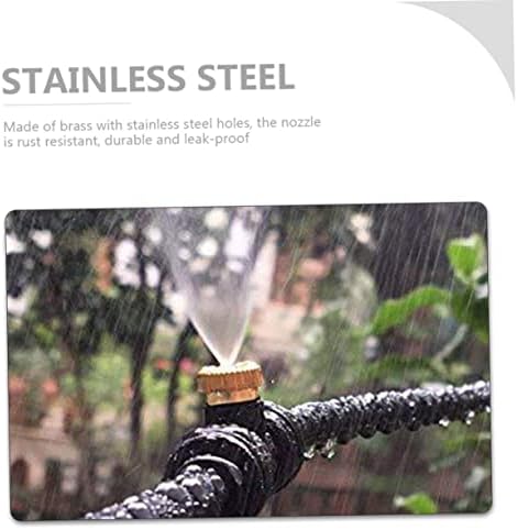 SUPVOX 36pcs Brass Misting Nozzle Outdoor Cooling System Misting Fan for Garden Hose - Image 7