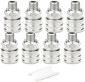 TAISHER 8PCS 304 Stainless Steel 3/8" Male NPT High Pressure Washer Quick Connect Coupler for Pressure Washing Gun Hose Accessories by TAISHER
