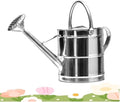 3 Gallon Metal Watering Can, Plants Stainless Steel Watering Pot with Long Spray Spout, Indoor Watering Can, Easy to Pour Flower Cans Outdoor Garden Large Capacity Ergonomic Handle, for Outdoors by Unknown