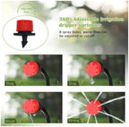 Garden Supplies 5-60M Drip Irrigation System Plant Watering Set Watering Kits Adjustable Drippers for Irrigation Micro Garden Watering System Irrigation Supplies(15M18Pcs) - Image 4