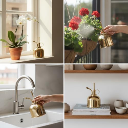 Brass Plant, Manual Pump Watering - Image 3