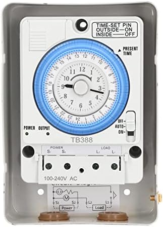Fafeicy Mechanical Time Control Switch ABS Aluminum Alloy 24 Hour Timer AC100 240V Precise Power Scheduling for Water Heaters Street Lights Irrigation Home Industry - Image 5