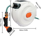 Retractable Garden Hose Reel Auto Rewind with Sprayer 65.6ft Heavy Duty - Image 5