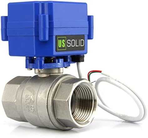U.S. Solid Motorized Ball Valve- 1" NSF Certified 304SS Ball Valve with Full Port, 9-24V AC/DC and 2 Wire Auto Return Setup (Pack of 25) - Image 4