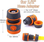 10Pcs Garden Hose Quick Connector with Stop Water Coupler for Irrigation Tubing Connect and Repair Or Extender - Image 2
