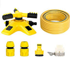 QFFL Lawn Sprinkler with Three 360 Degree Rotating Arm, Hose, Garden Irrigation System, Can be Connected in Series, Automatic Water Sprinkler (Size : 15m) - Image 7