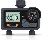 7Penn 2 Zone Water Timer - Programmable Outdoor Irrigation System - Black by 7Penn