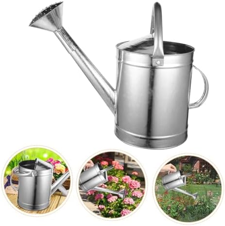 POPETPOP Large Capacity Watering Can with Long Spout Ergonomic Handle for Indoor and Outdoor Use Sturdy Design for Multiple Plants Convenient Watering - Image 7