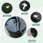 200 Gal Collapsible Rain Barrel with Spigot, Filter and Overflow Kit, Black - Image 6