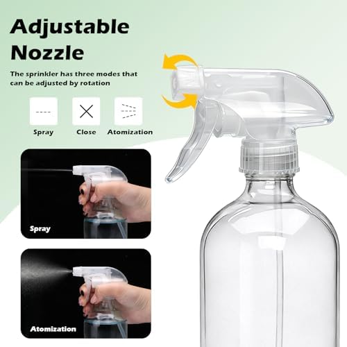 Maredash 16oz Glass Spray Bottles,Empty Reusable Spray Bottles 12 pack - Image 3