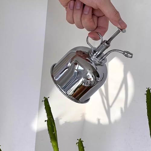 Silver Plating Brass Plant Mister Spray Bottle, 300ml, 5.9 Inch, Vintage Style, for Indoor Plants - Image 3