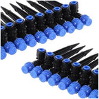 Garden Supplies Adjustable 1/4" Irrigation Misting Dripper 360degree Sprinkler Drip Watering Tool 4/7mm Hose Garden Yard Nozzle(50 PCS) by Unknown