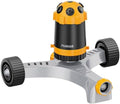 FANHAO Gear Drive Sprinkler with Metal Wheel Base, Portable Lawn Sprinkler by FANHAO