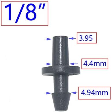 Utility Connector Adapter Hose Connector Adapter 1/8 1/4 inch Garden Irrigation Connector, Barbed Single and Double Elbow Drip Irrigation Arrow Connector, for 3/5 4 / 7Mm Hose/1I8 Barb - Image 2