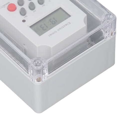 Focket Pool Pump Timer, Outdoor Waterproof Programmable Timer Switch Mechanical Timer Box with Manual Button, Heavy Duty Digital Timer Box for Water Heater, Pool Pump, SPA, Motor (AC - Image 6