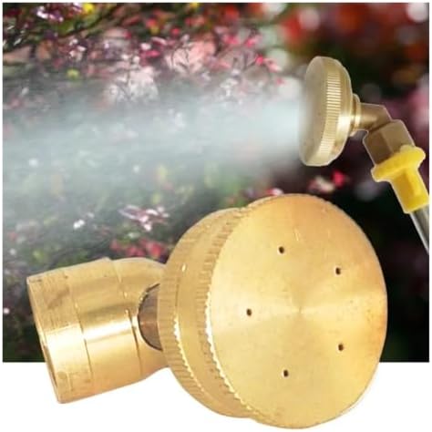 Garden Sprinkler Adjustable 5 Hole Brass Sprayer Nozzle M14 Atomizing Spray Fitting Hose - Image 4