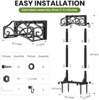 Keten Garden Hose Holder, Heavy Duty, Freestanding for Outside, Metal - Image 6