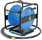 SPECILITE Metal Garden Hose Reel, 360° Rotation Frame, 75-100 FT, Blue by SPECILITE