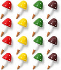 16 Packs Terracotta Watering Spikes Mushroom,Plant Self-Watering Devices by Prashent