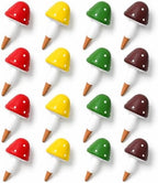 16 Packs Terracotta Watering Spikes Mushroom,Plant Self-Watering Devices by Prashent