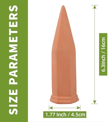 Tcamp 15 Pack Terracotta Watering Spikes, Plant Self Watering Devices - Image 4