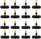 Adjustable Sprinkler with Micro Spray Mister Emitters, Copper Misting Nozzle Set for 4/7mm Hose Low Pressure Atomizing Sprayer 20pcs Brass Nozzle +8/11 Lock tee by Unknown