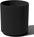 Veradek Mason Series Demi Planter - Large Round Planter for Indoor or Outdoor Patio/Balcony | Made from Plastic & Concrete with Drainage Holes | Modern Décor for Flowers, Trees, Tall Plants by VeradekOutdoor