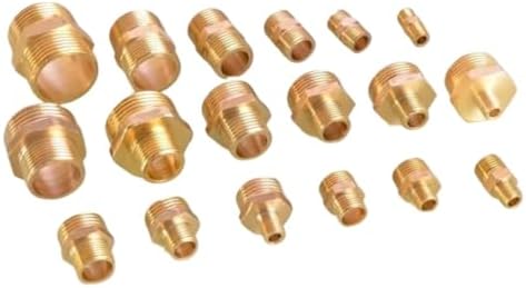Garden Hose Connector 10PCS Brass 1/2" to 3/4 3/8 1 Thread Connector Reducing Repair Joint Copper Bubbler Adapter(1l2 x 1) - Image 6