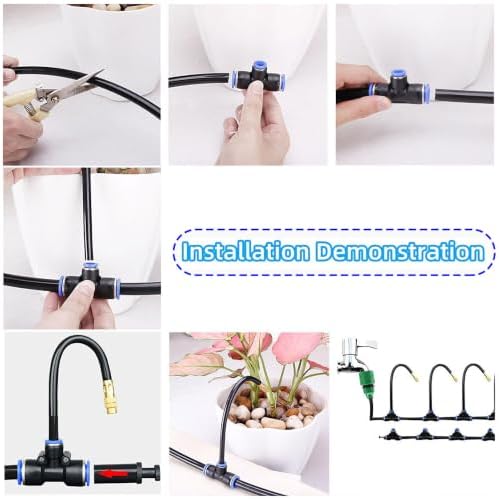 Drip Irrigation Kit with 360 Adjustable Brass Misting Nozzles - Image 6