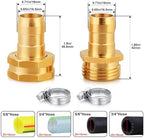 UNWAVER Garden Hose Repair Kit for 3/4" or 5/8" Brass Hose Repair Adapter - Image 2