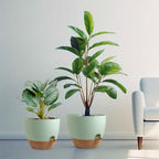 WSMKSZ 12/10/9 inch Self Watering Pots for Indoor Outdoor Plants, Set of 3 - Image 7